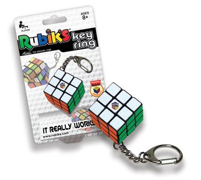 Rubik's Key Ring Cube Keychain 3x3 Official Original Rubik's Cube-Used 