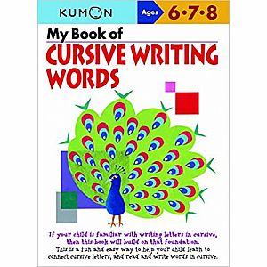 KUMON CURSIVE WRITING WORDS