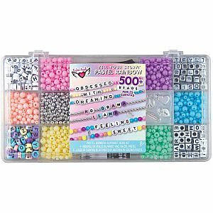 TELL YOUR STORY ALPHABET BEAD CASE SMALL PASTEL
