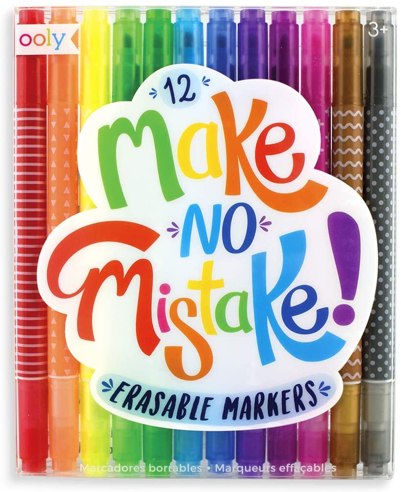 MAKE NO MISTAKE ERASABLE MARKERS - Thinker Toys