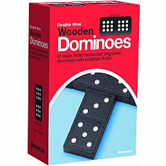 DOUBLE NINE WOOD DOMINOES