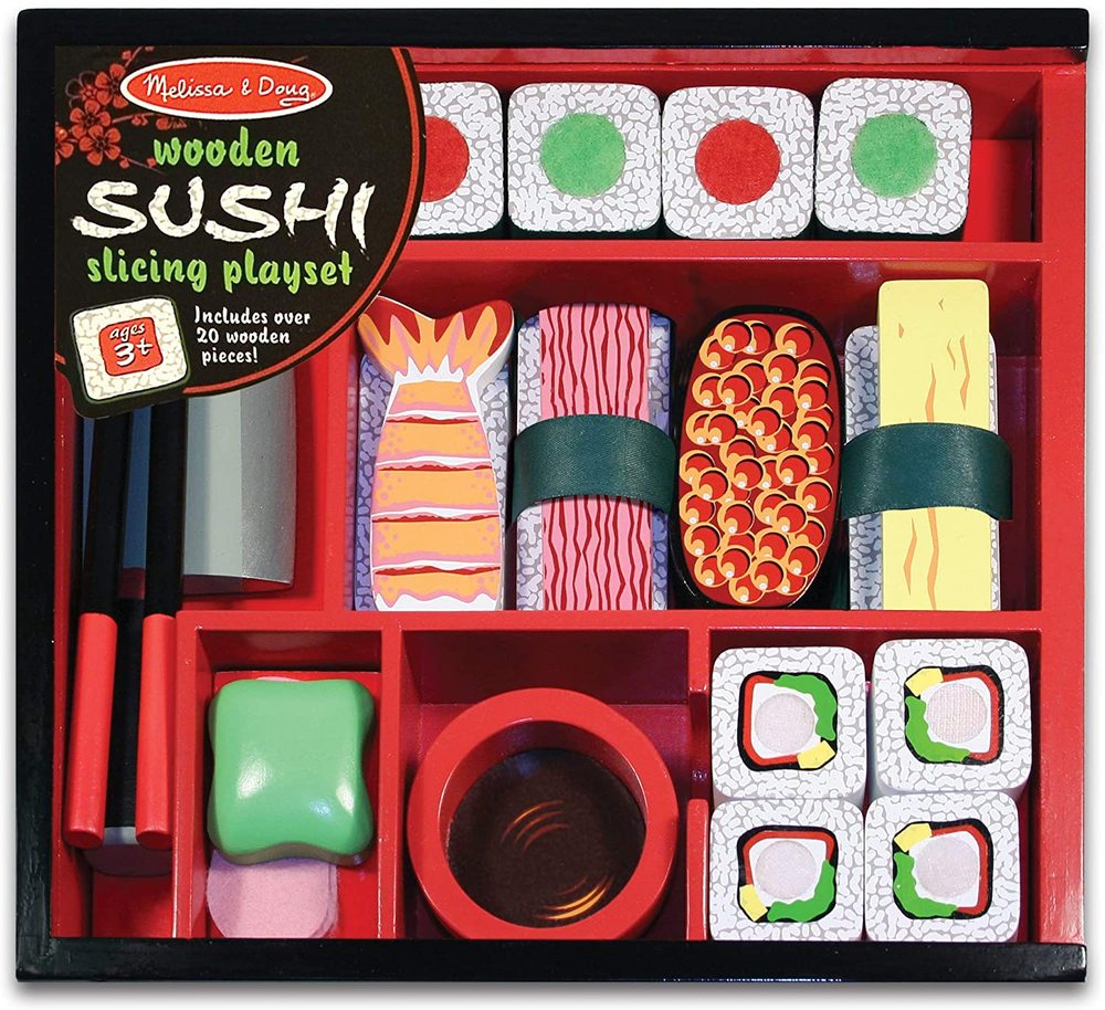 Wooden sushi sale toy