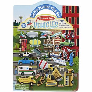 VEHICLES PUFFY STICKER PLAY SET