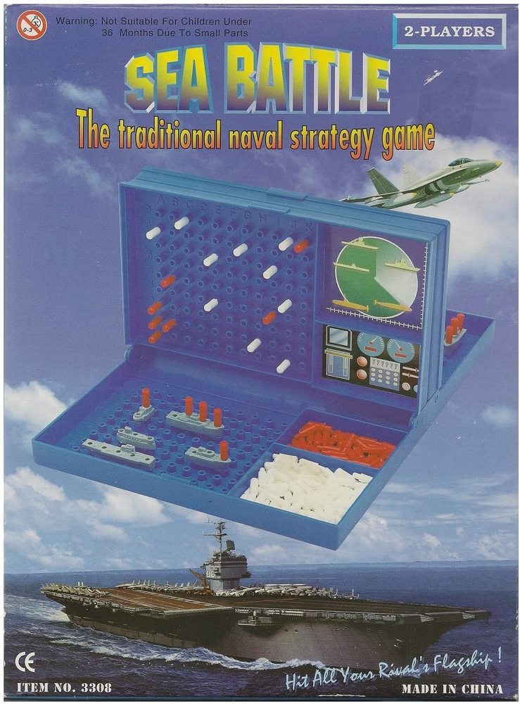 NAVAL COMBAT BATTLE GAME Thinker Toys