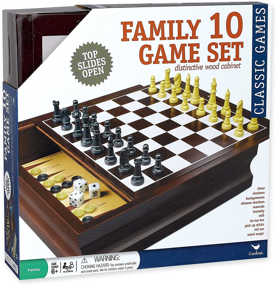 FAMILY 10 GAME SET Thinker Toys
