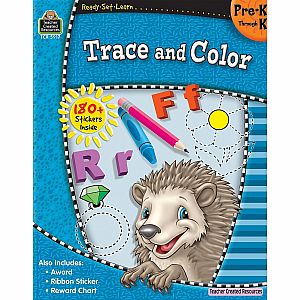 TRACE AND COLOR PREK-K READY-SET-LEARN
