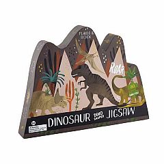 DINOSAUR 80PC SHAPED PUZZLE